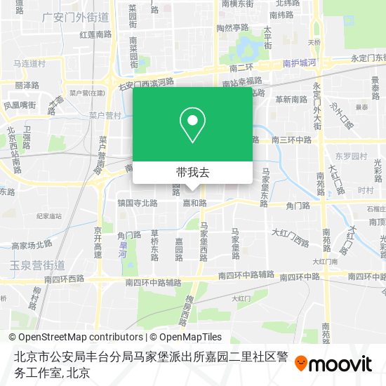 北京市公安局丰台分局马家堡派出所嘉园二里社区警务工作室地图