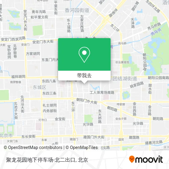 聚龙花园地下停车场-北二出口地图