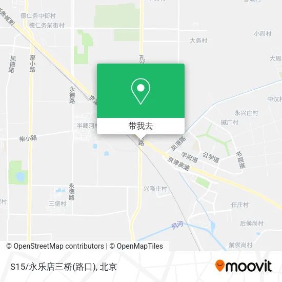 S15/永乐店三桥(路口)地图