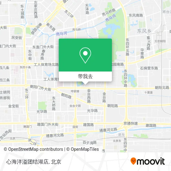 心海洋溢团结湖店地图
