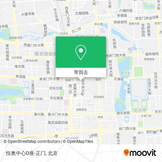 恒奥中心D座-正门地图