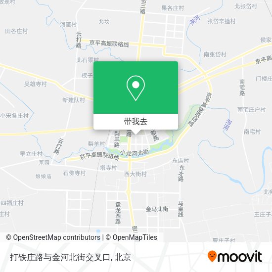 打铁庄路与金河北街交叉口地图
