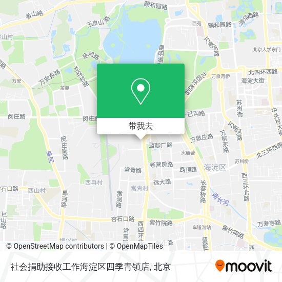社会捐助接收工作海淀区四季青镇店地图