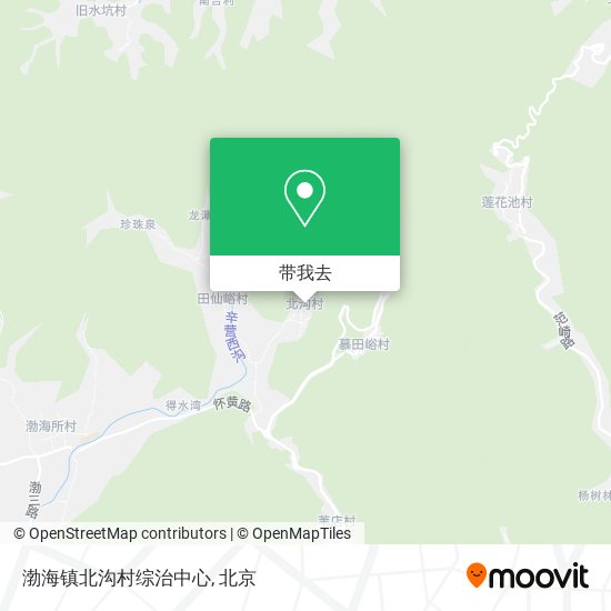渤海镇北沟村综治中心地图