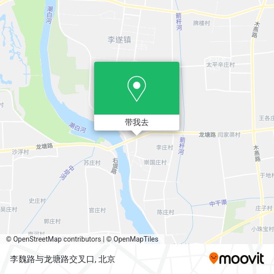 李魏路与龙塘路交叉口地图