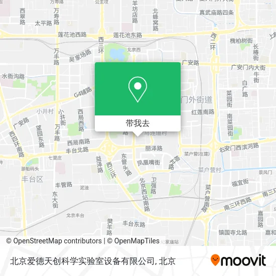 北京爱德天创科学实验室设备有限公司地图