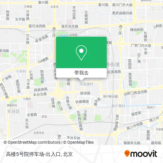 高楼5号院停车场-出入口地图