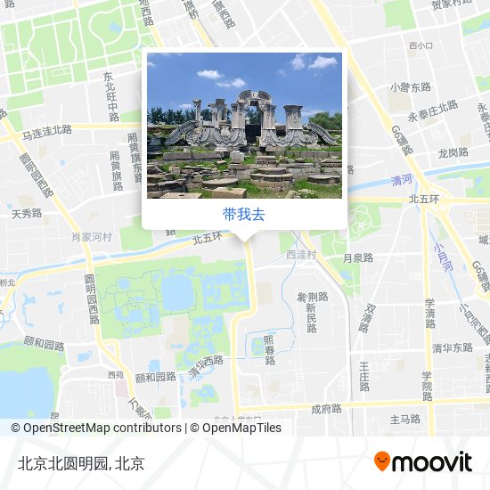 北京北圆明园地图