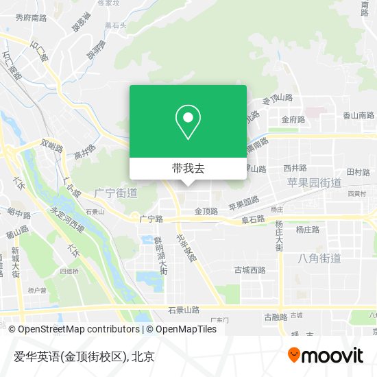 爱华英语(金顶街校区)地图