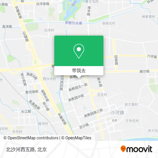北沙河西五路地图
