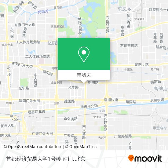 首都经济贸易大学1号楼-南门地图
