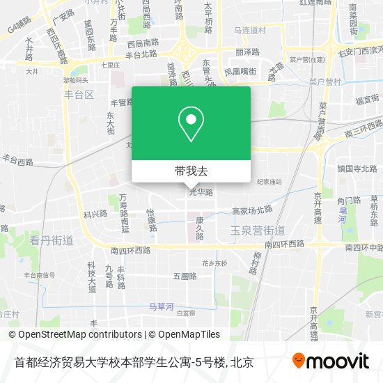 首都经济贸易大学校本部学生公寓-5号楼地图