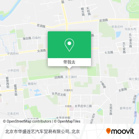 北京市华盛连艺汽车贸易有限公司地图