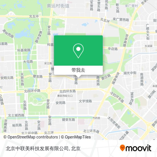 北京中联美科技发展有限公司地图