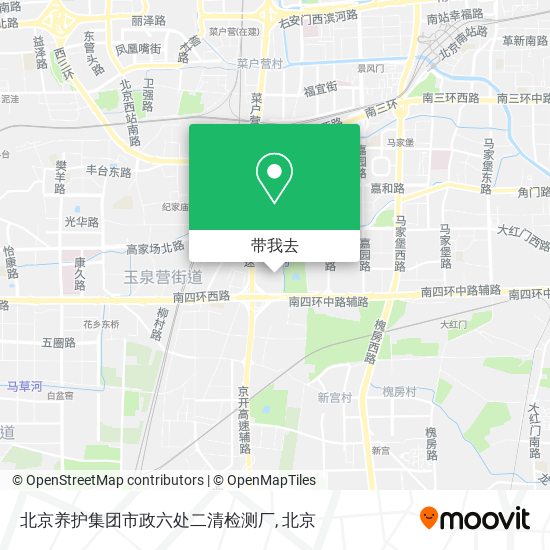 北京养护集团市政六处二清检测厂地图