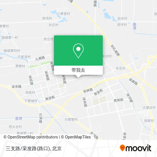 三支路/采发路(路口)地图