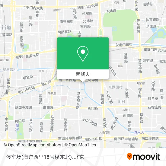 停车场(海户西里18号楼东北)地图