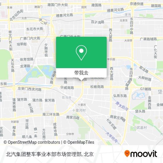 北汽集团整车事业本部市场管理部地图