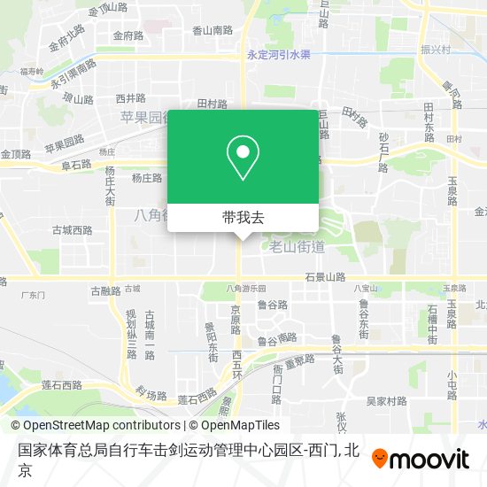 国家体育总局自行车击剑运动管理中心园区-西门地图