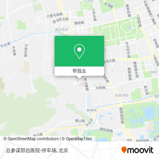 总参谋部总医院-停车场地图