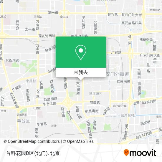 首科花园D区(北门)地图