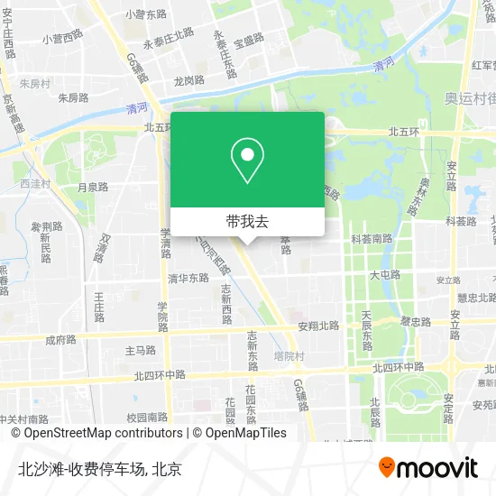 北沙滩-收费停车场地图