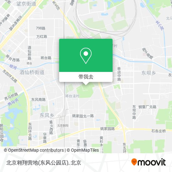 北京翱翔营地(东风公园店)地图