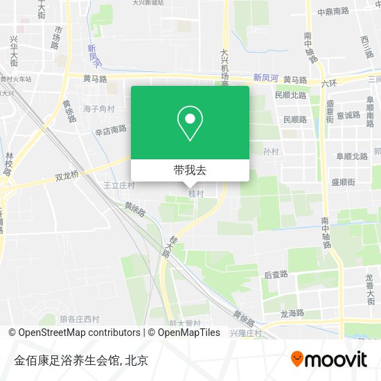 金佰康足浴养生会馆地图