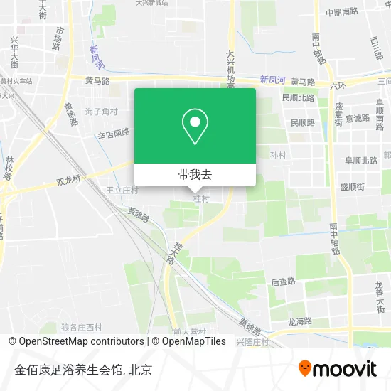 金佰康足浴养生会馆地图