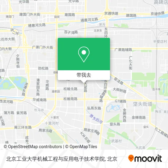 北京工业大学机械工程与应用电子技术学院地图