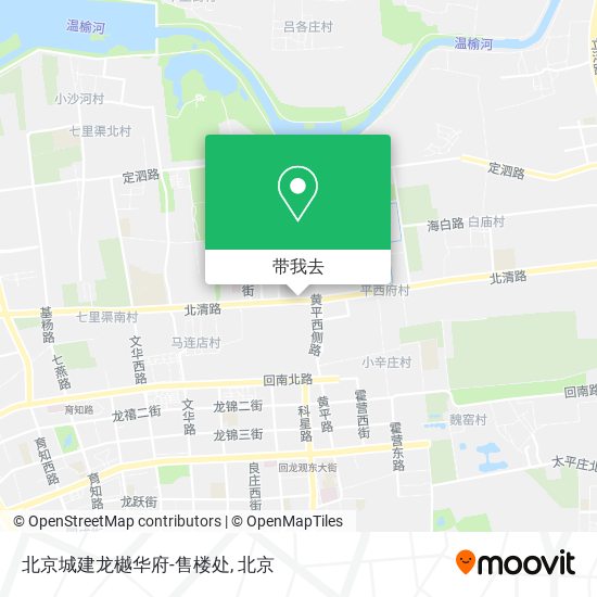北京城建龙樾华府-售楼处地图