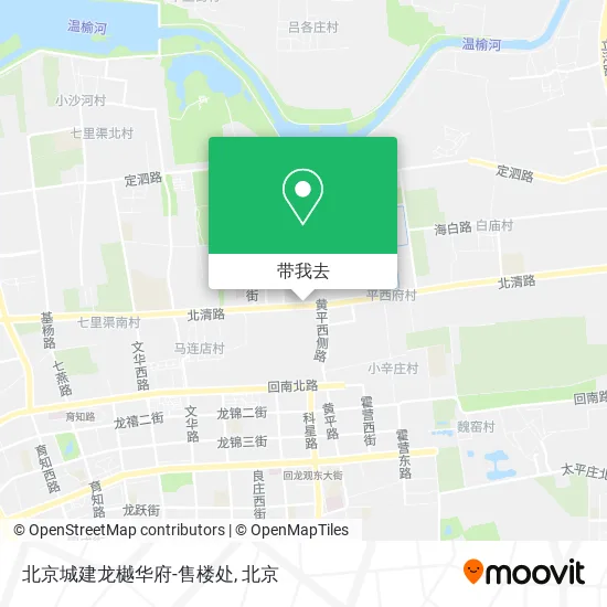 北京城建龙樾华府-售楼处地图