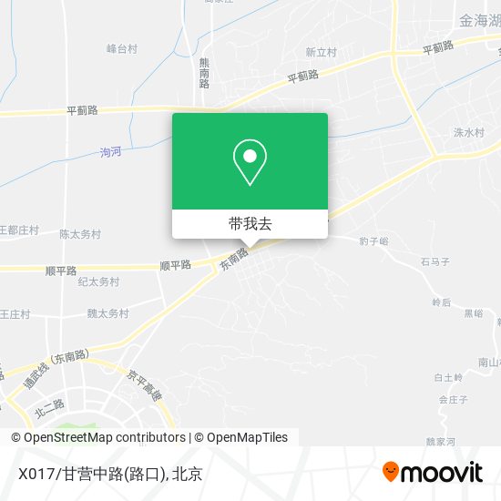 X017/甘营中路(路口)地图