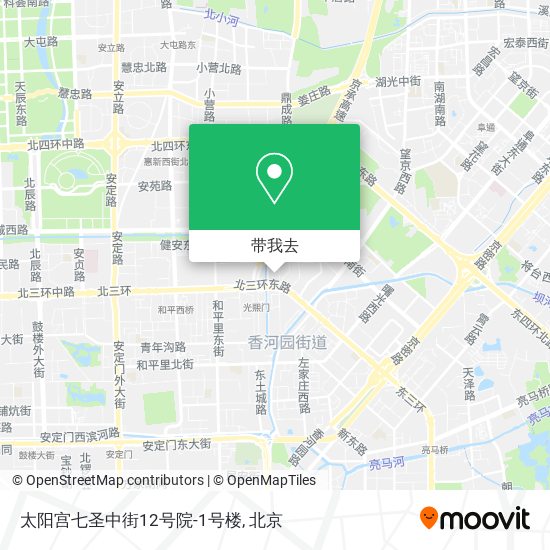 太阳宫七圣中街12号院-1号楼地图