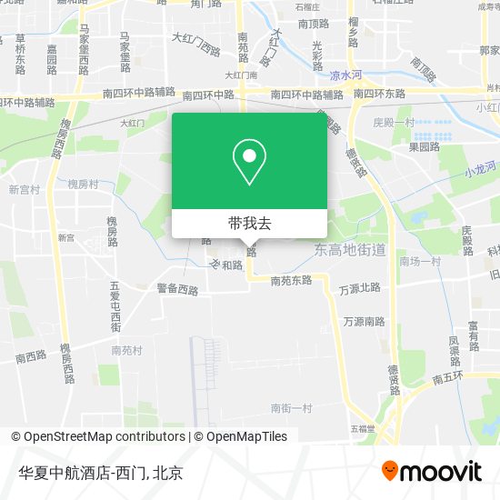 华夏中航酒店-西门地图