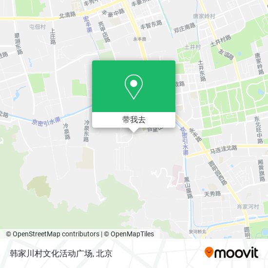 韩家川村文化活动广场地图