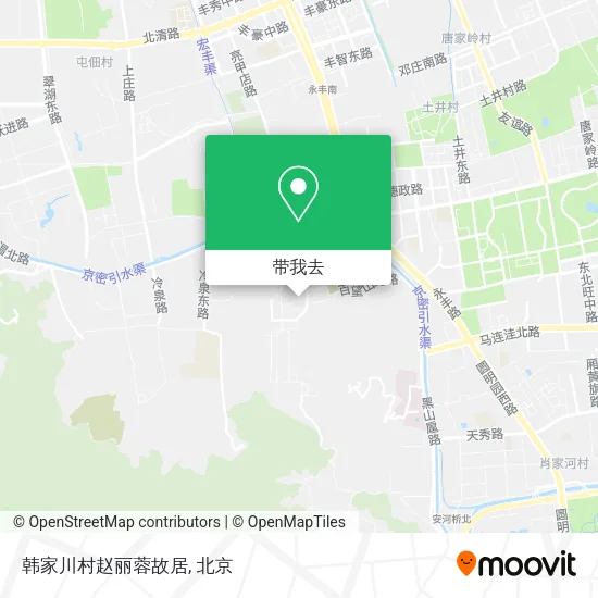 韩家川村赵丽蓉故居地图