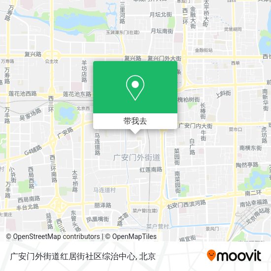 广安门外街道红居街社区综治中心地图