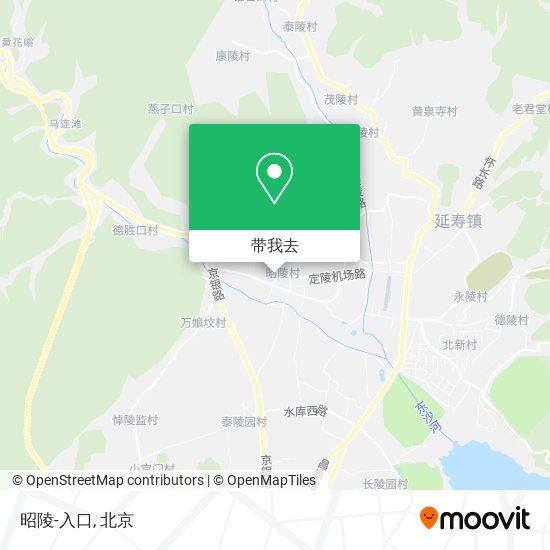 昭陵-入口地图