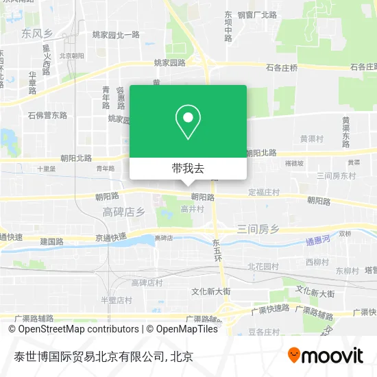泰世博国际贸易北京有限公司地图