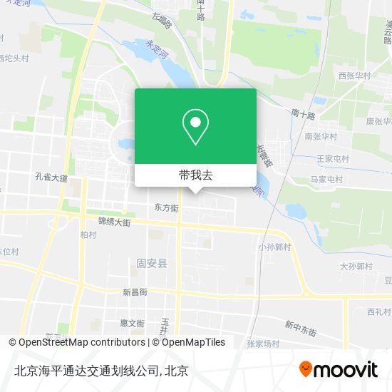 北京海平通达交通划线公司地图