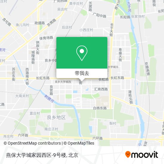 燕保大学城家园西区-9号楼地图