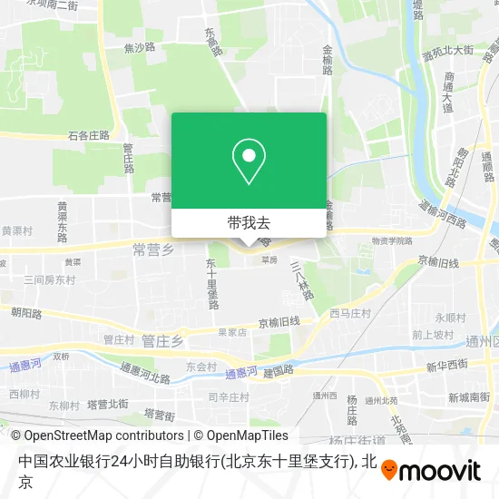 中国农业银行24小时自助银行(北京东十里堡支行)地图