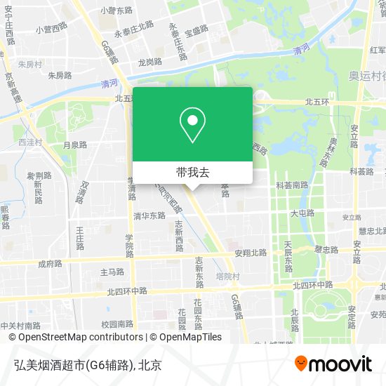 弘美烟酒超市(G6辅路)地图