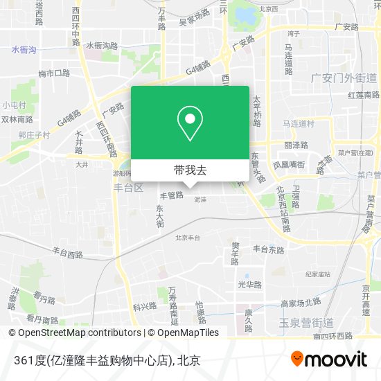 361度(亿潼隆丰益购物中心店)地图