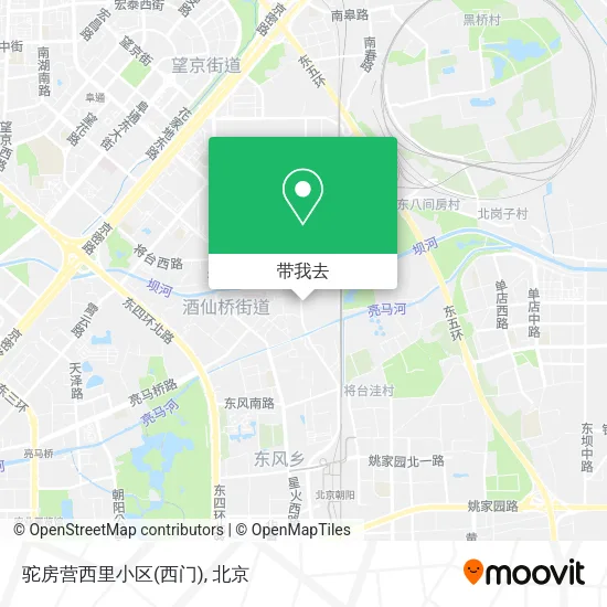驼房营西里小区(西门)地图