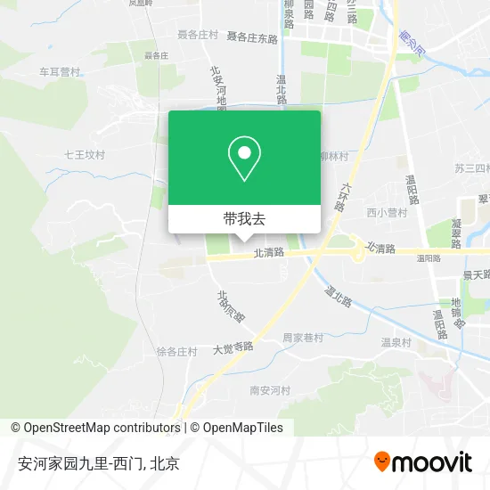 安河家园九里-西门地图