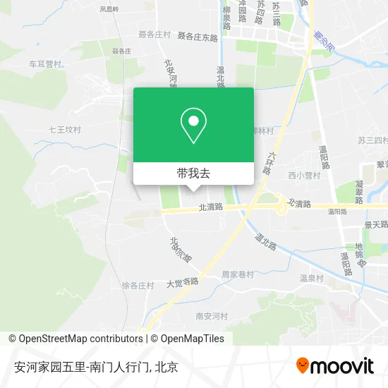 安河家园五里-南门人行门地图