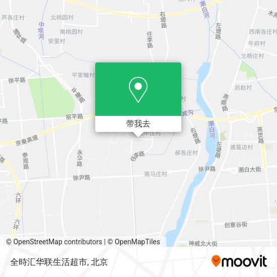 全時汇华联生活超市地图