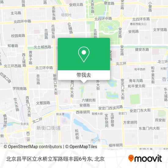 北京昌平区立水桥立军路颐丰园6号东地图